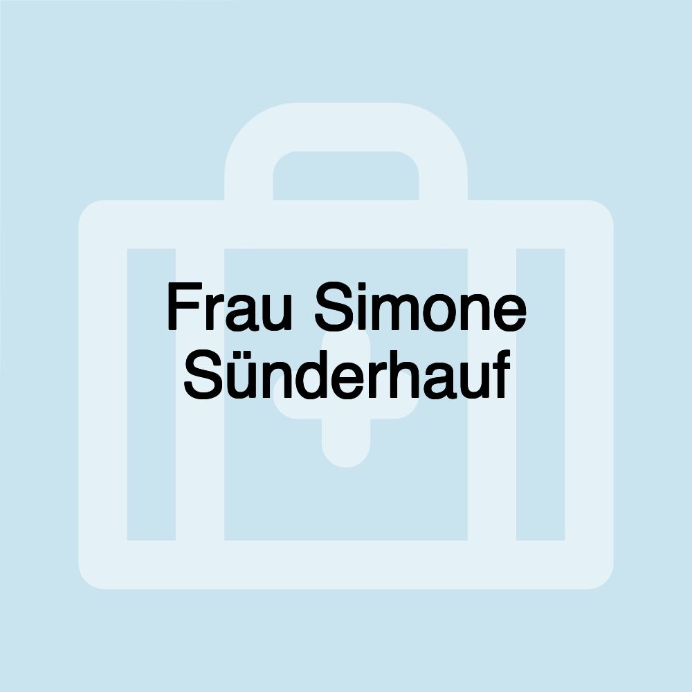 Frau Simone Sünderhauf