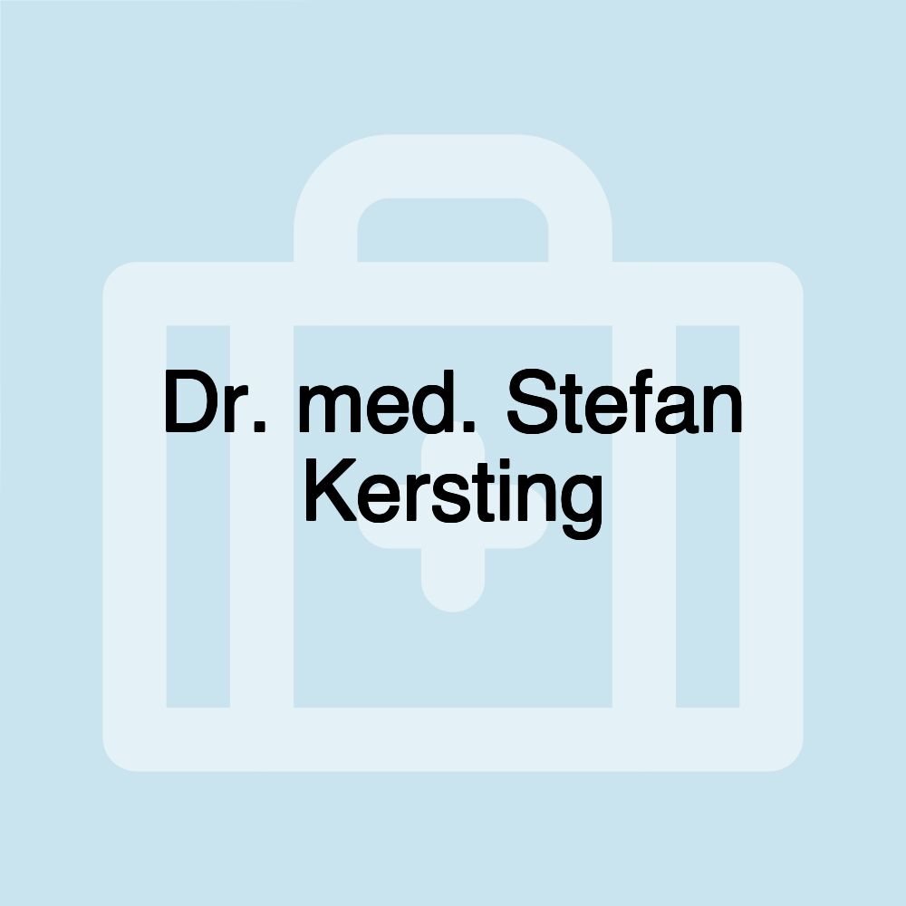 Dr. med. Stefan Kersting