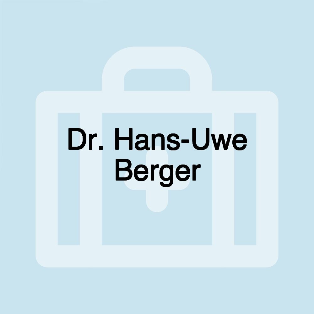 Dr. Hans-Uwe Berger