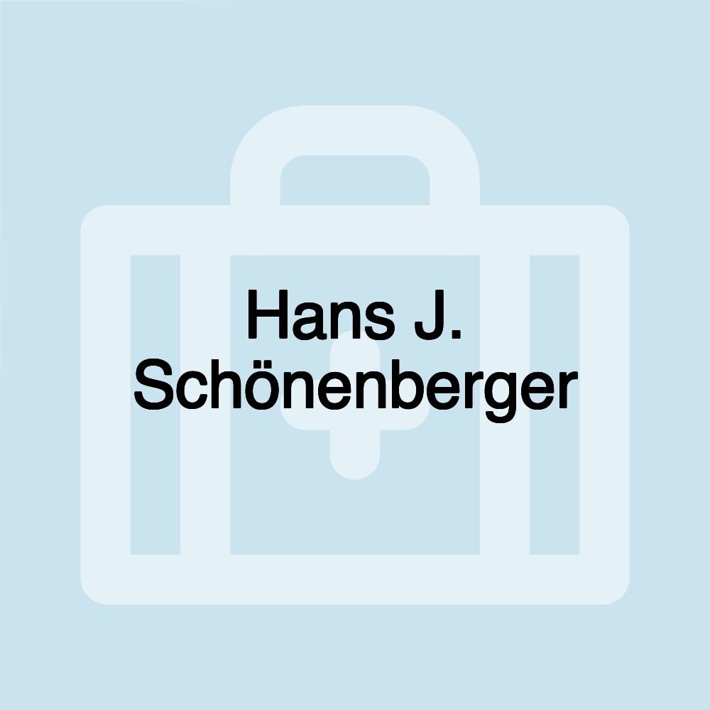 Hans J. Schönenberger