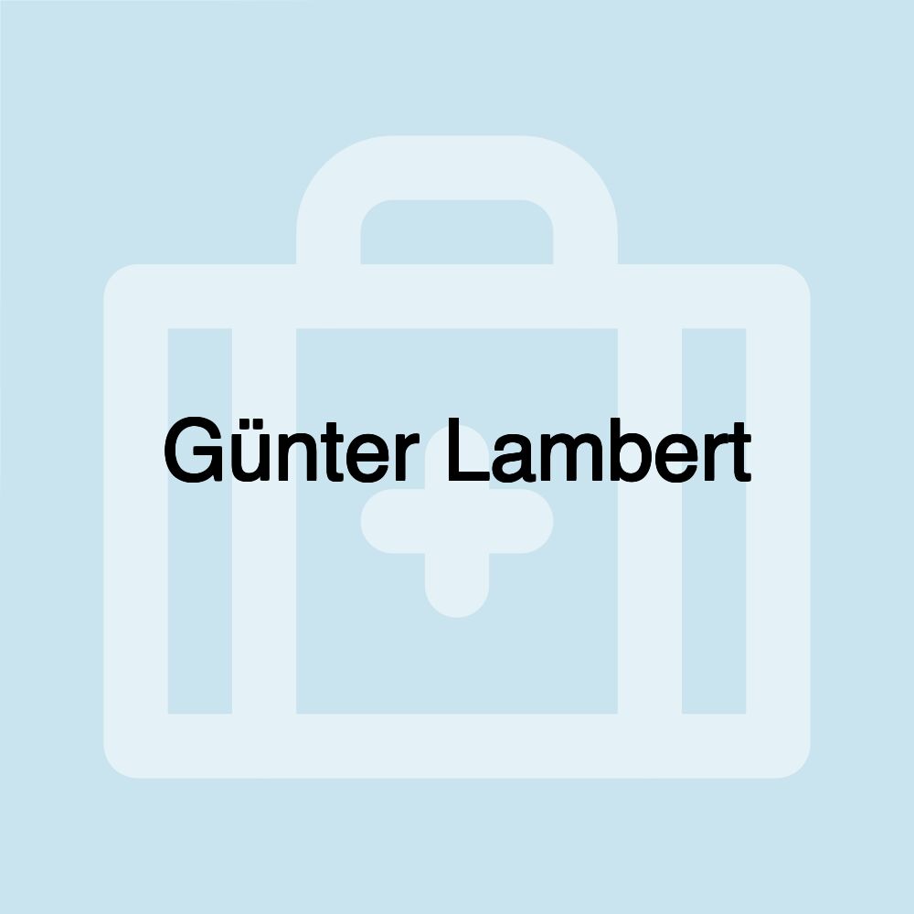 Günter Lambert