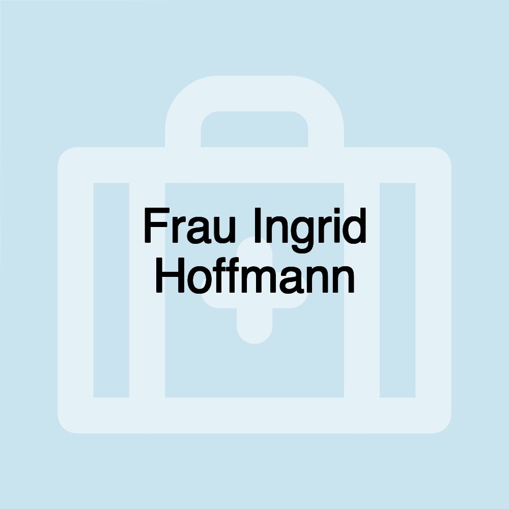 Frau Ingrid Hoffmann