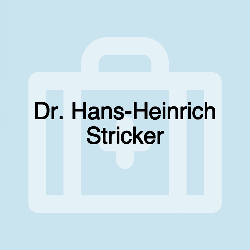 Dr. Hans-Heinrich Stricker