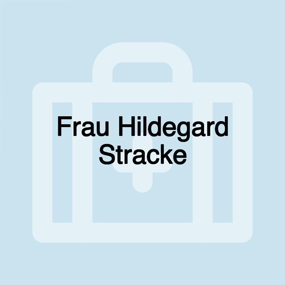 Frau Hildegard Stracke