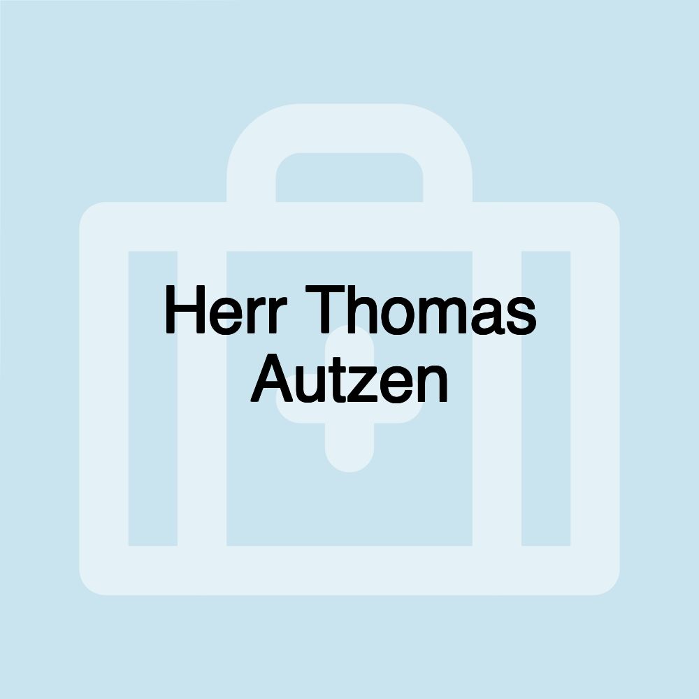 Herr Thomas Autzen