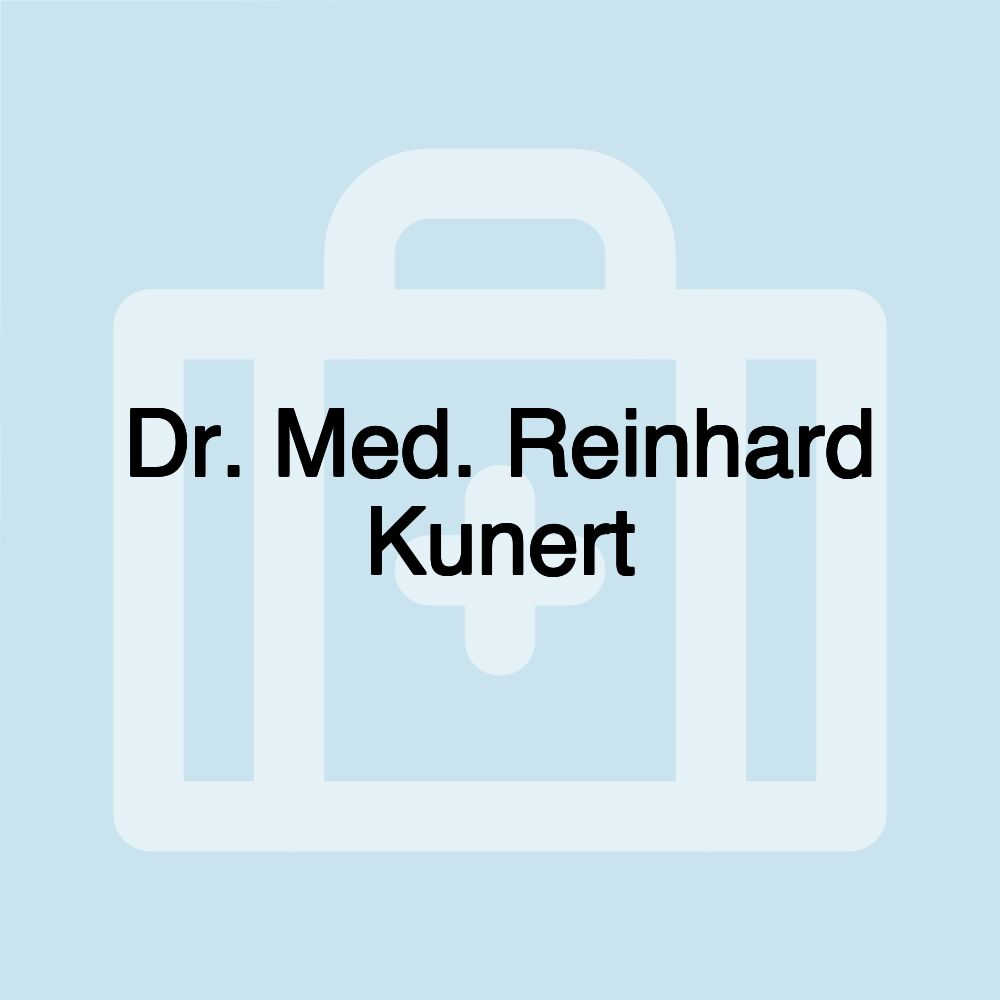 Dr. Med. Reinhard Kunert