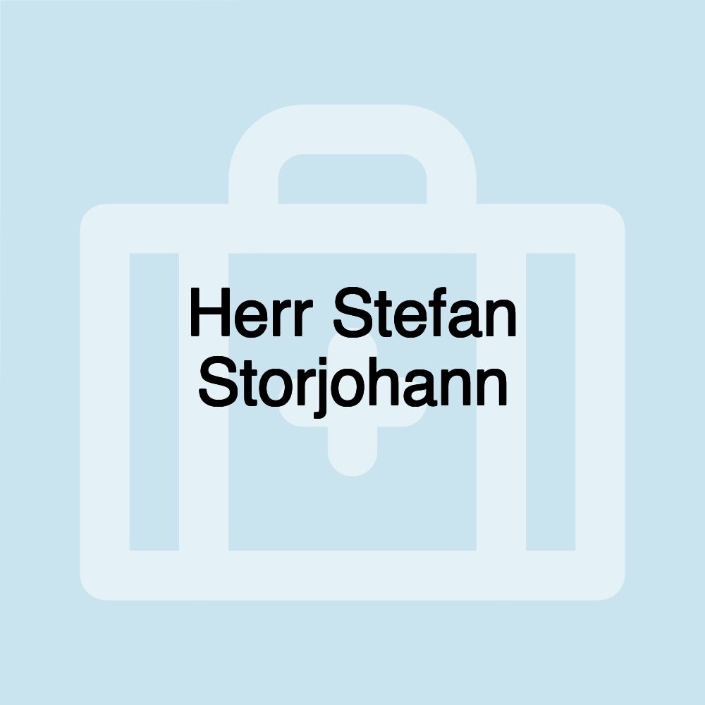 Herr Stefan Storjohann