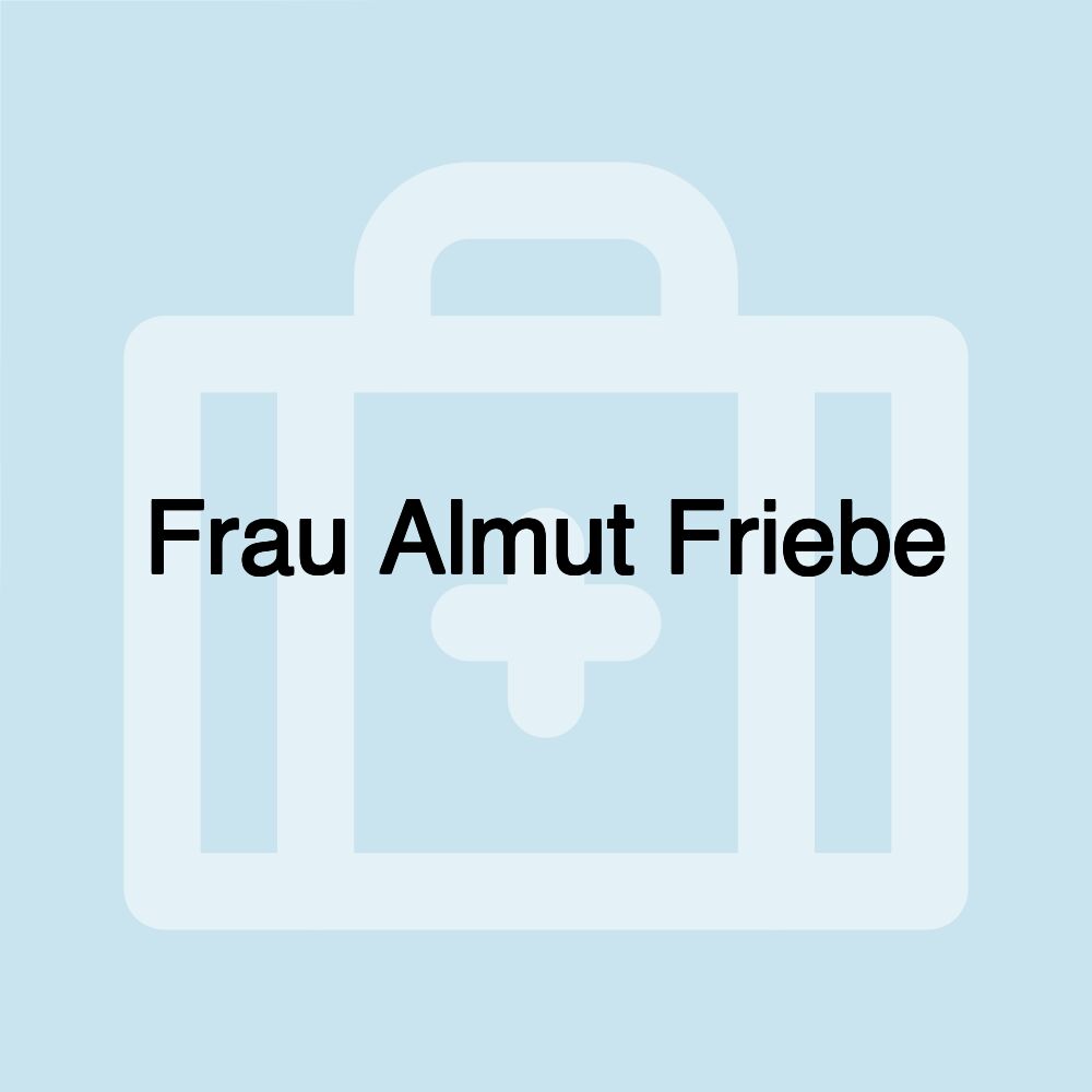 Frau Almut Friebe