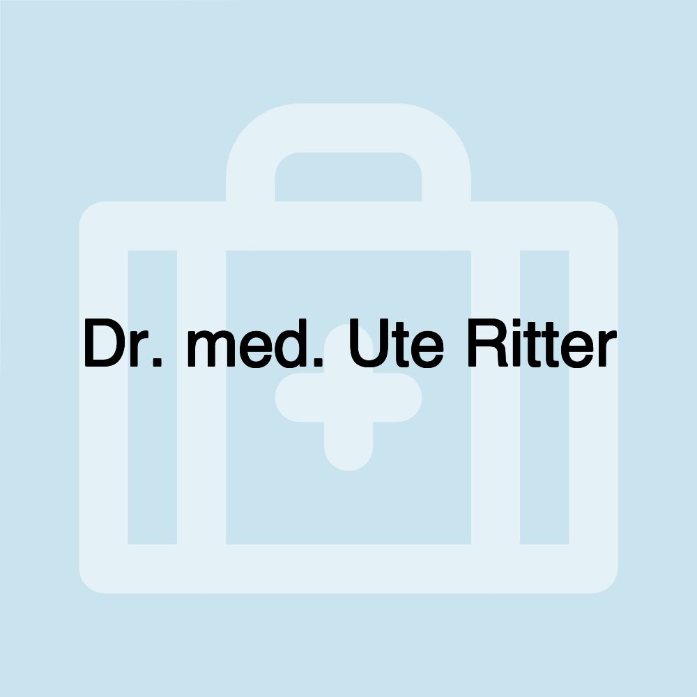 Dr. med. Ute Ritter