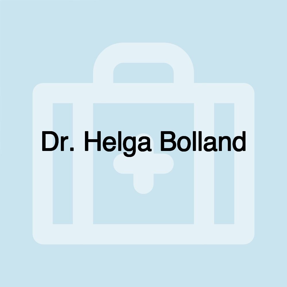 Dr. Helga Bolland