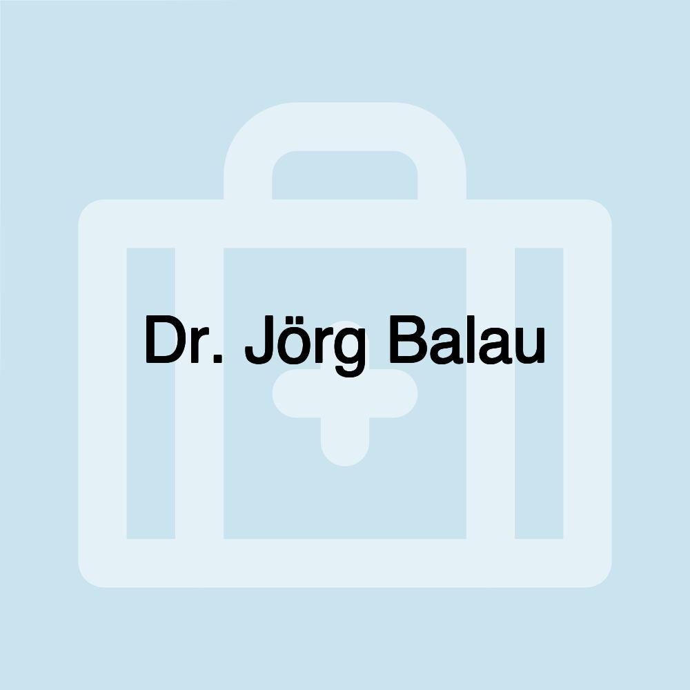 Dr. Jörg Balau