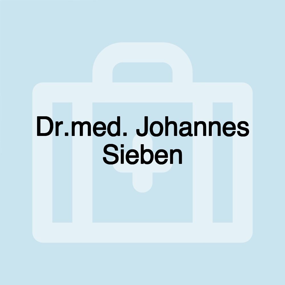 Dr.med. Johannes Sieben