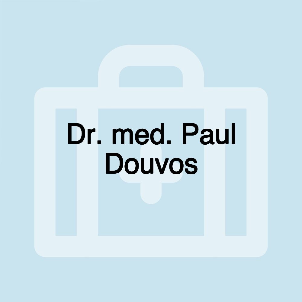 Dr. med. Paul Douvos