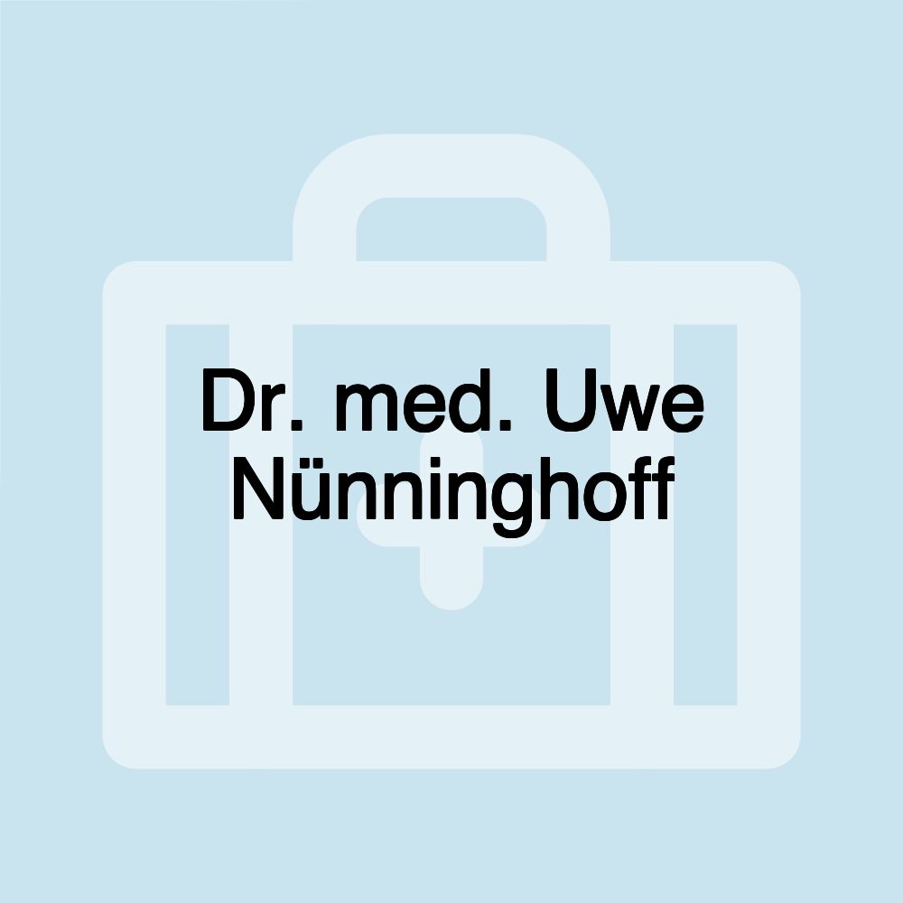 Dr. med. Uwe Nünninghoff