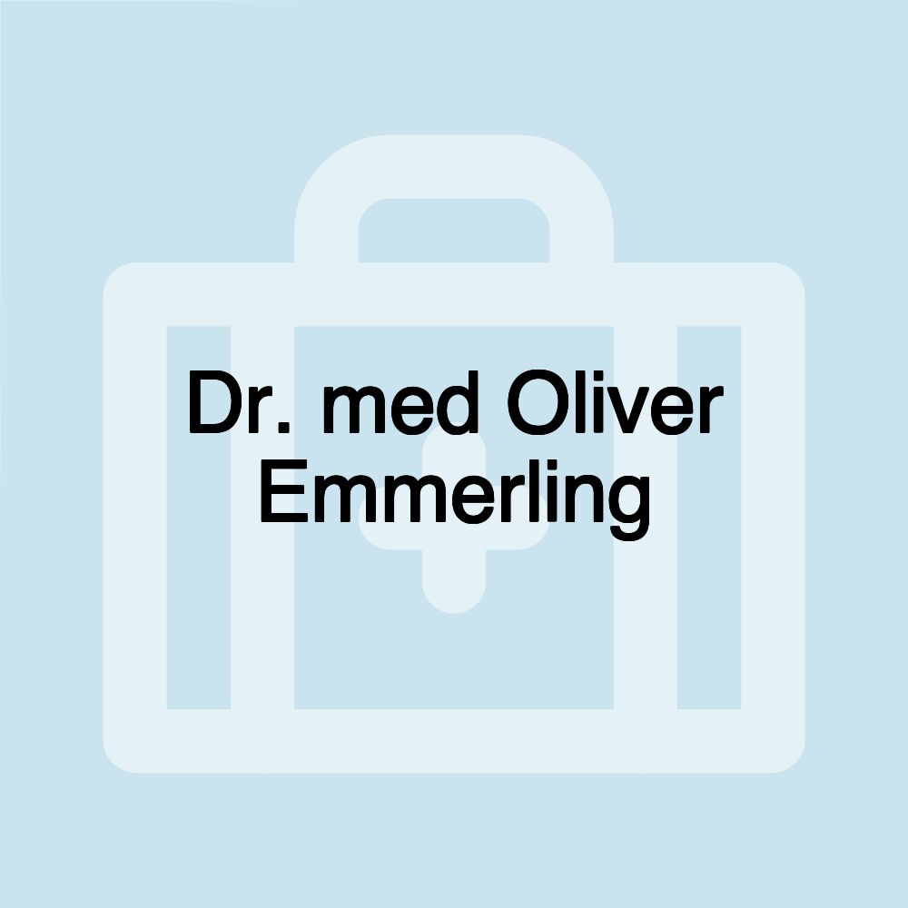 Dr. med Oliver Emmerling