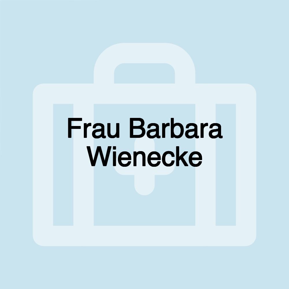 Frau Barbara Wienecke