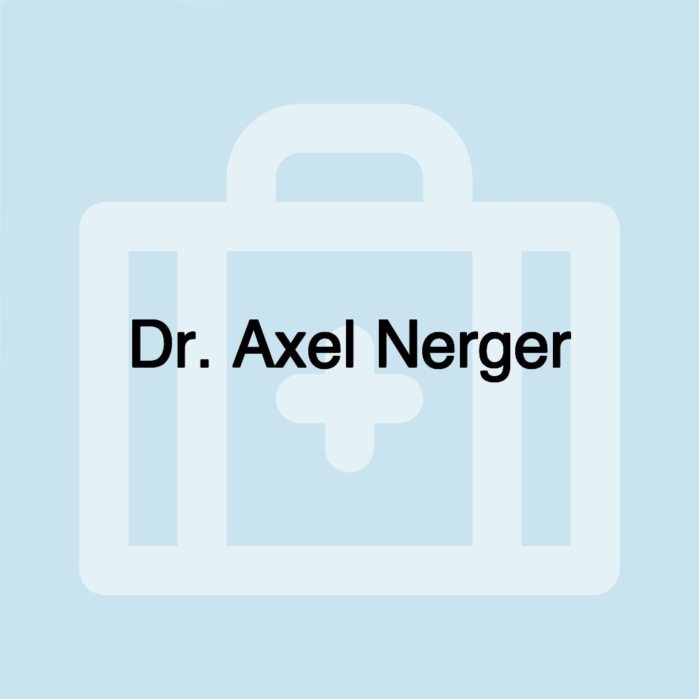 Dr. Axel Nerger