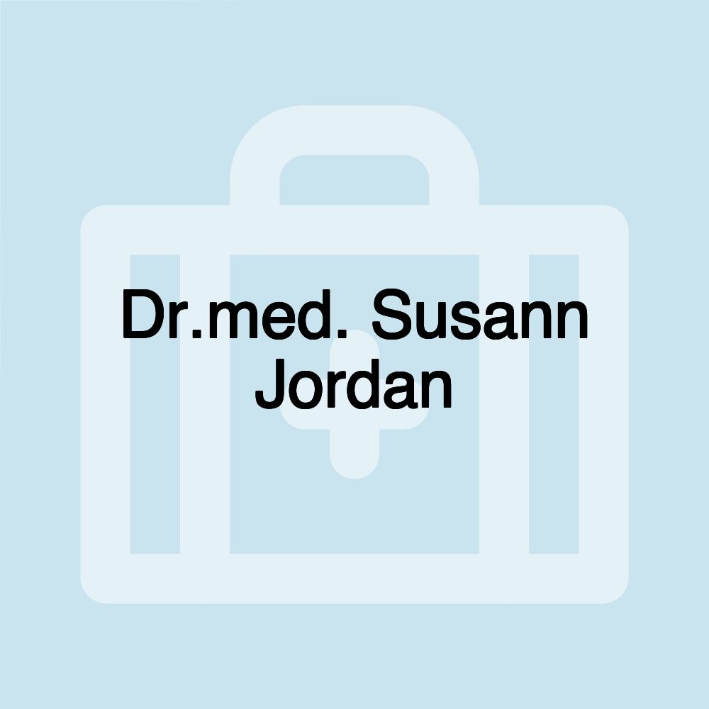 Dr.med. Susann Jordan