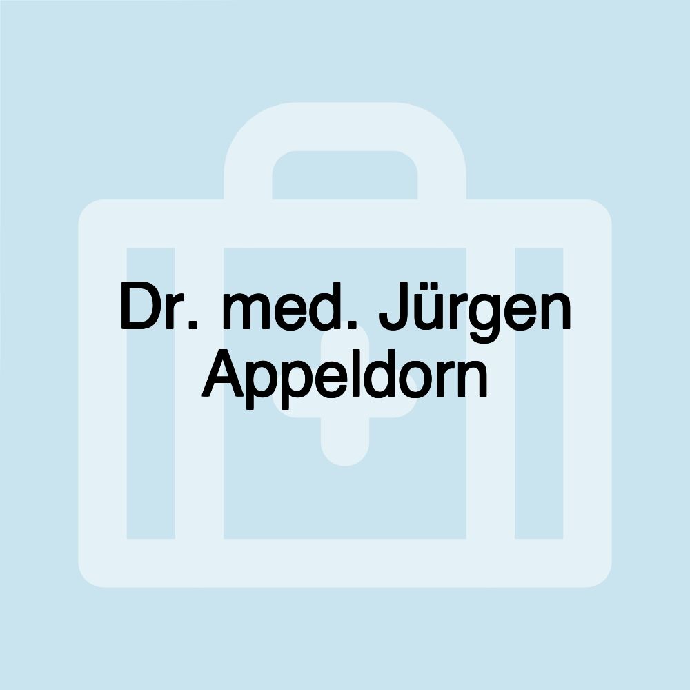 Dr. med. Jürgen Appeldorn