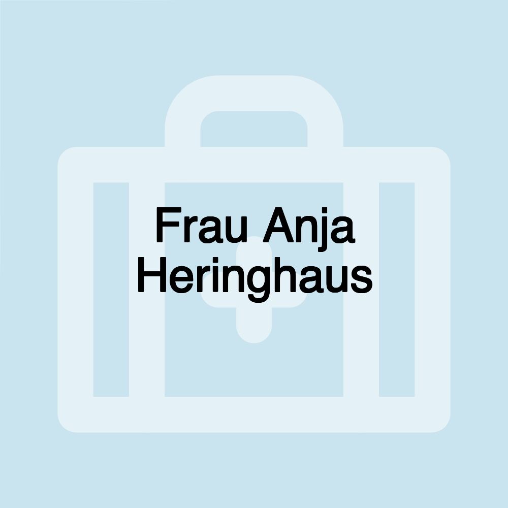 Frau Anja Heringhaus