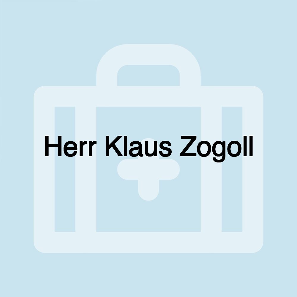 Herr Klaus Zogoll