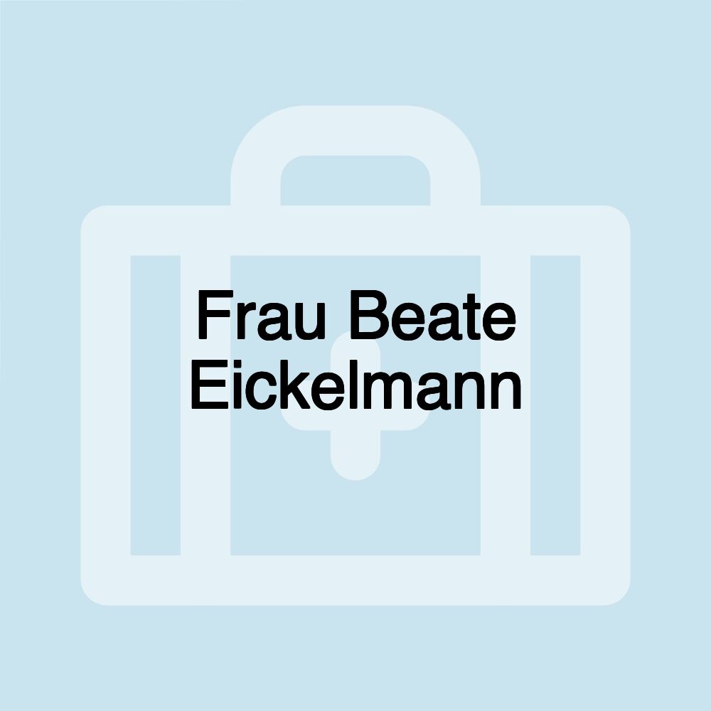 Frau Beate Eickelmann