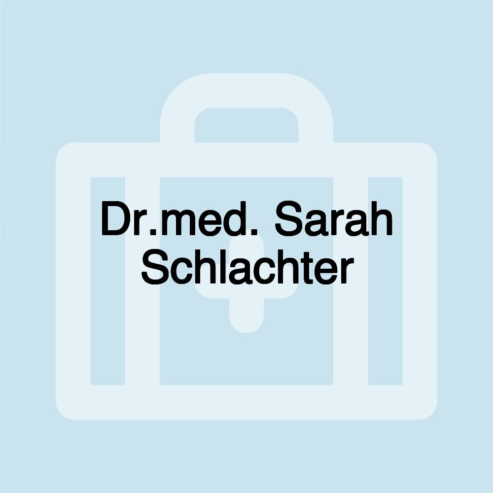 Dr.med. Sarah Schlachter