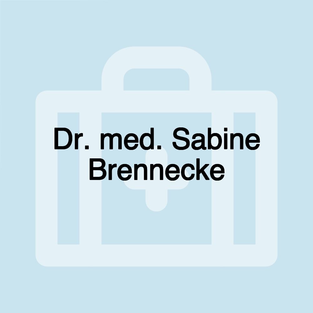 Dr. med. Sabine Brennecke