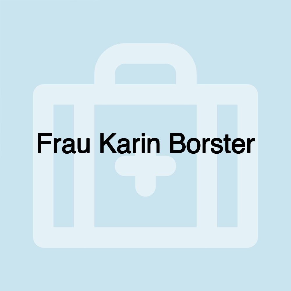 Frau Karin Borster