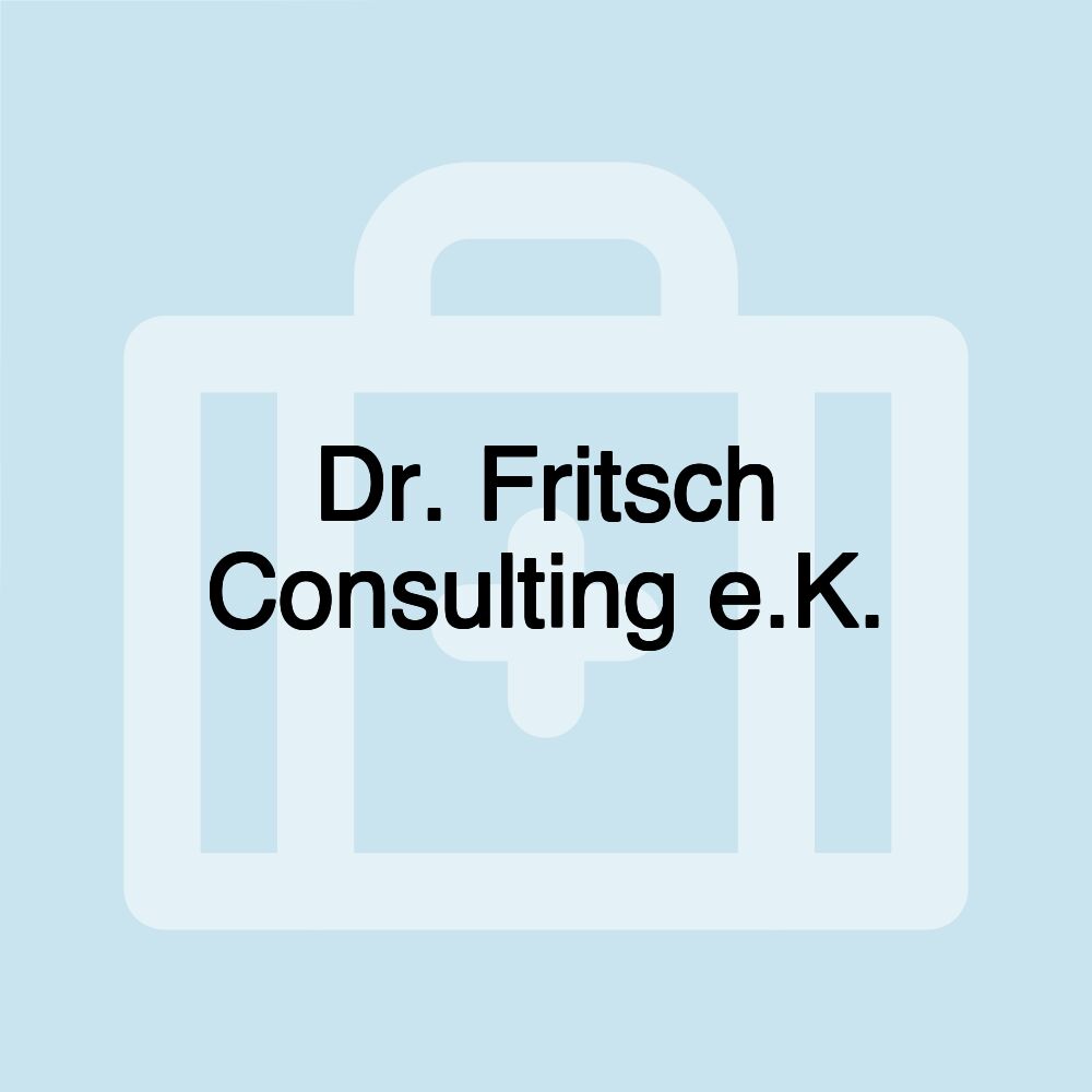 Dr. Fritsch Consulting e.K.