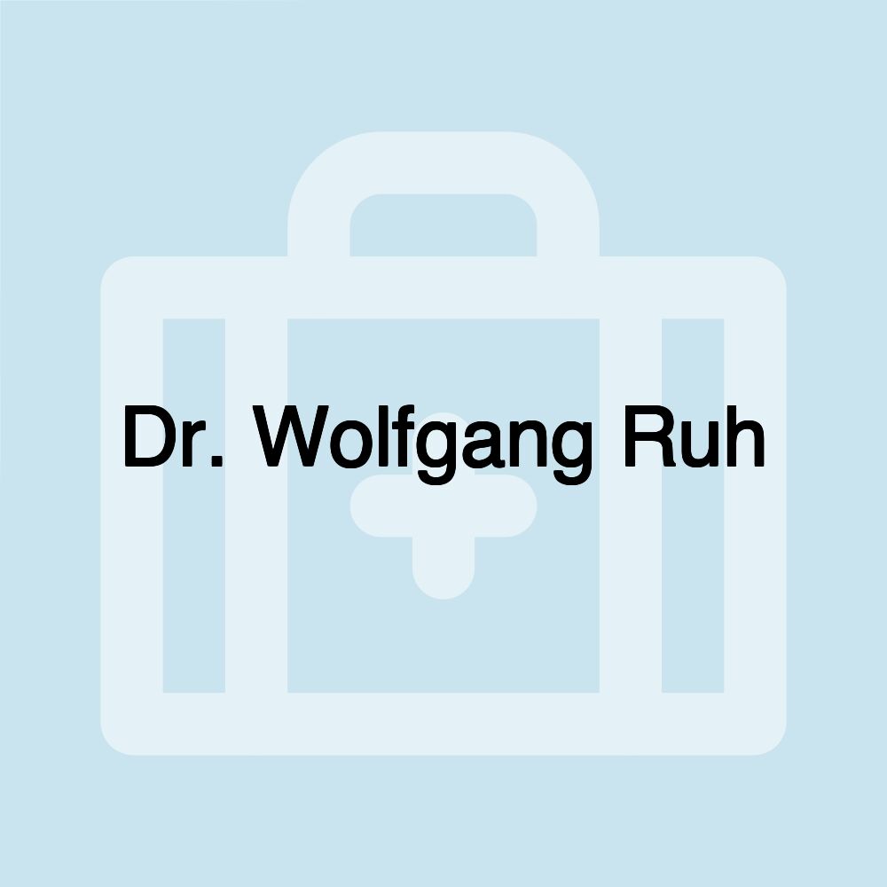 Dr. Wolfgang Ruh