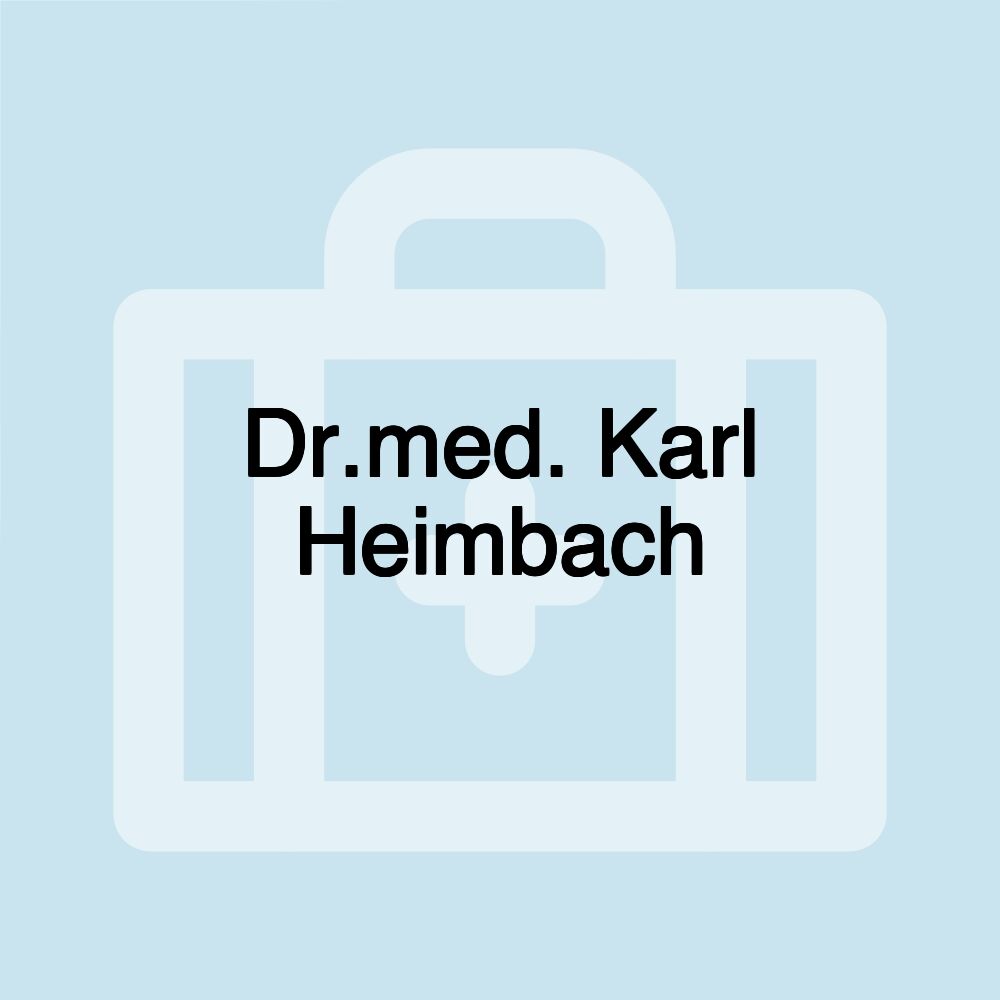 Dr.med. Karl Heimbach