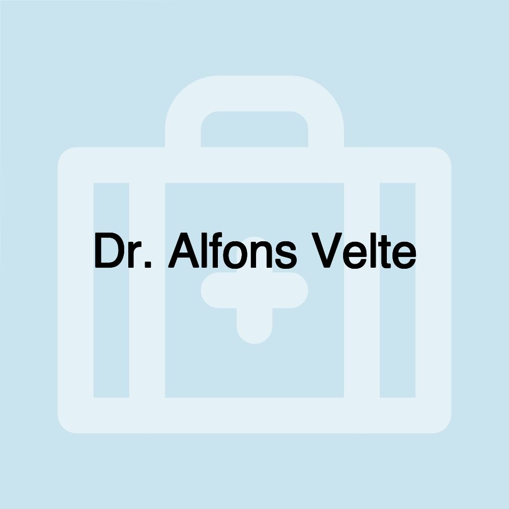 Dr. Alfons Velte