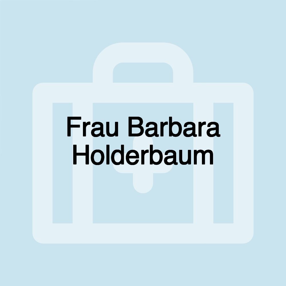 Frau Barbara Holderbaum