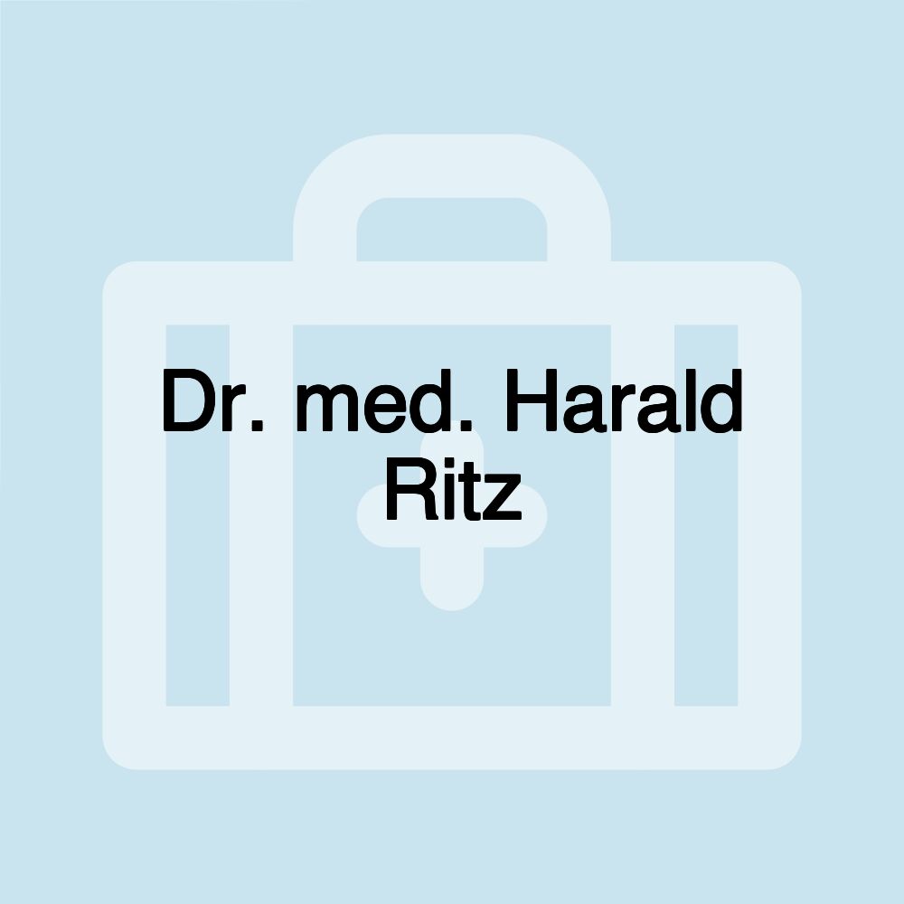 Dr. med. Harald Ritz