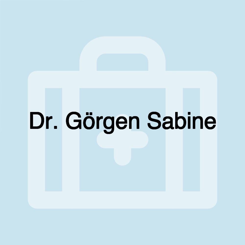 Dr. Görgen Sabine