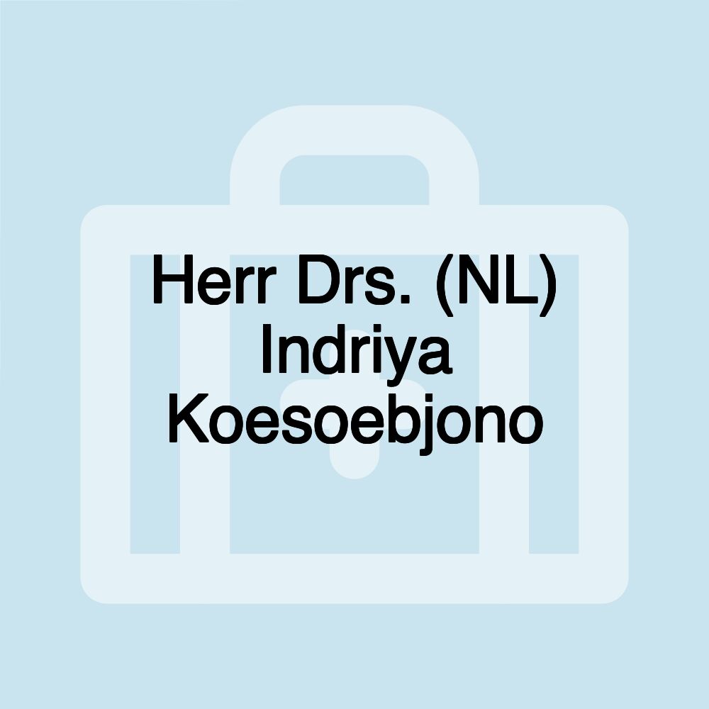 Herr Drs. (NL) Indriya Koesoebjono