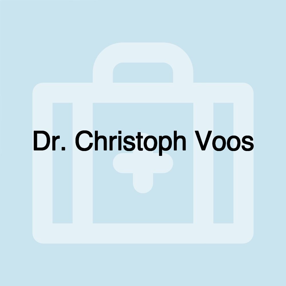 Dr. Christoph Voos