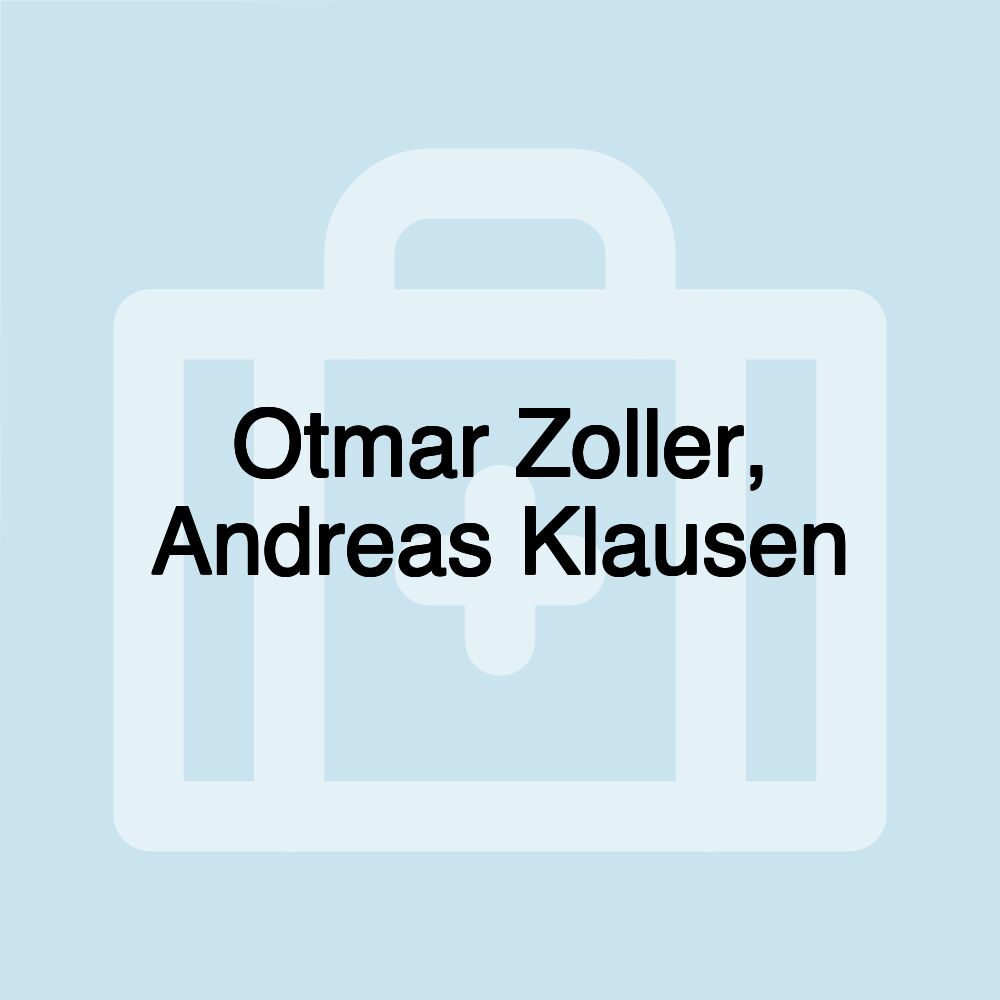 Otmar Zoller, Andreas Klausen