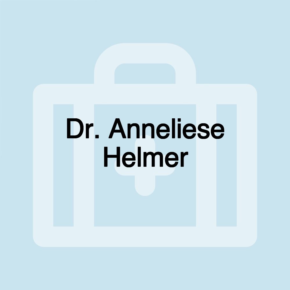 Dr. Anneliese Helmer