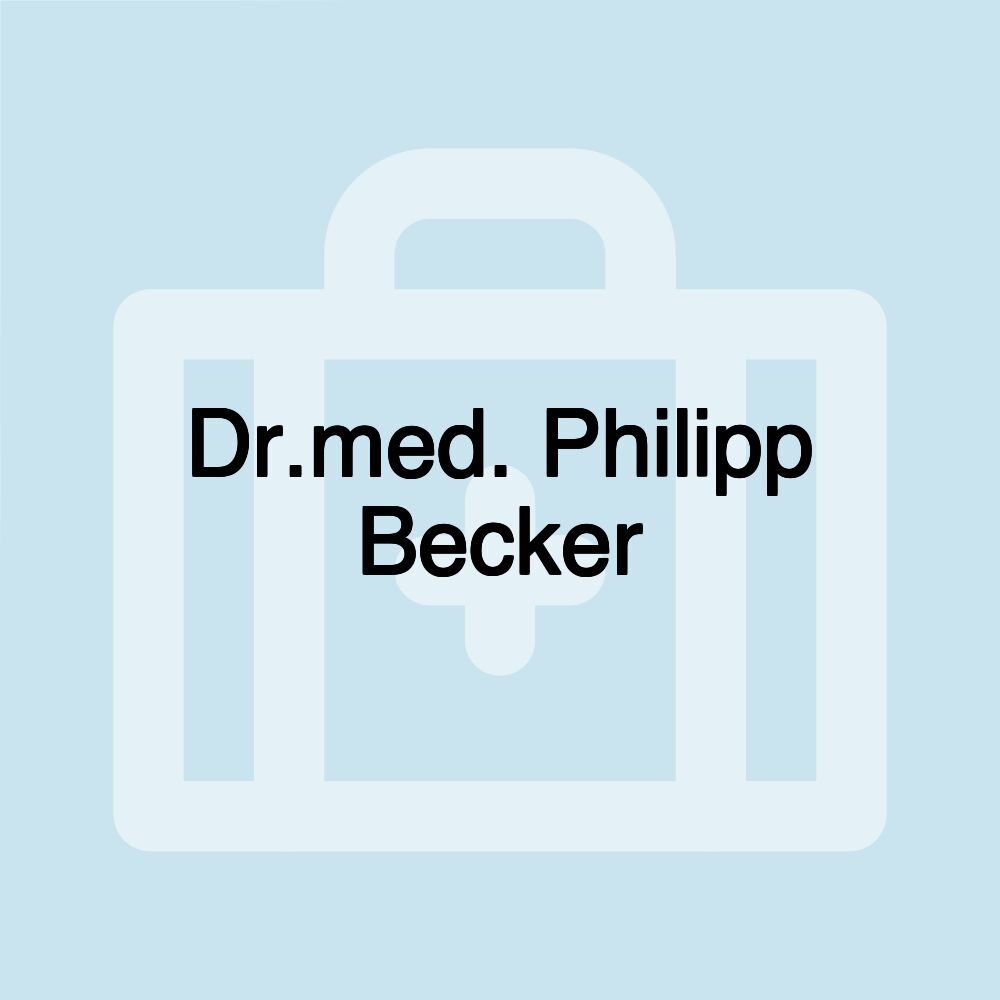 Dr.med. Philipp Becker