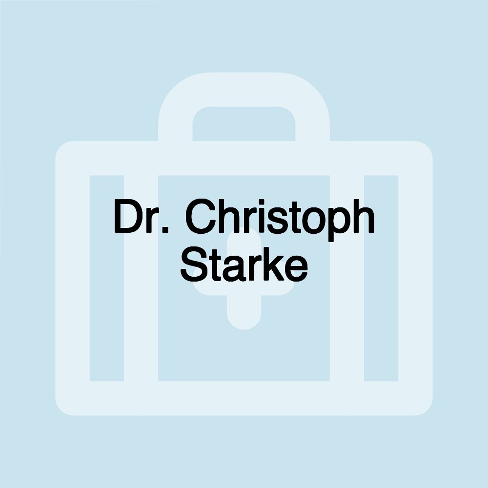 Dr. Christoph Starke