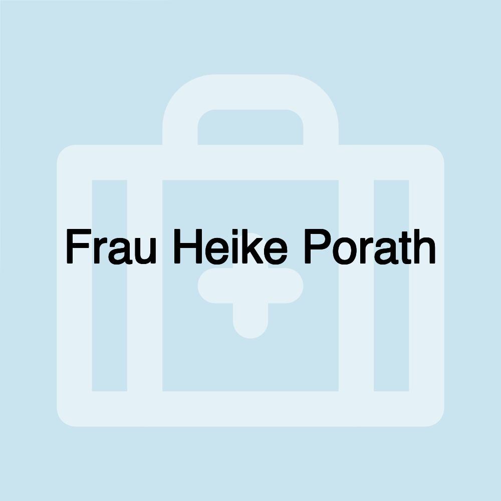 Frau Heike Porath