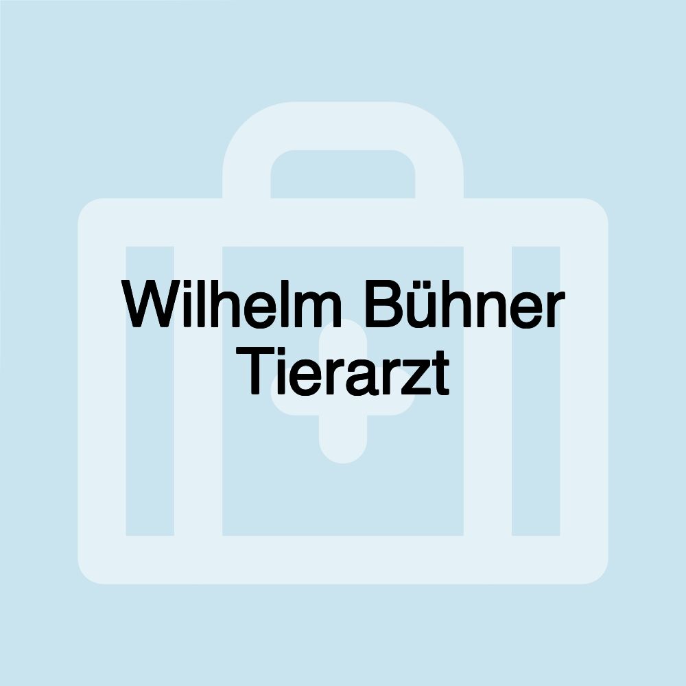 Wilhelm Bühner Tierarzt