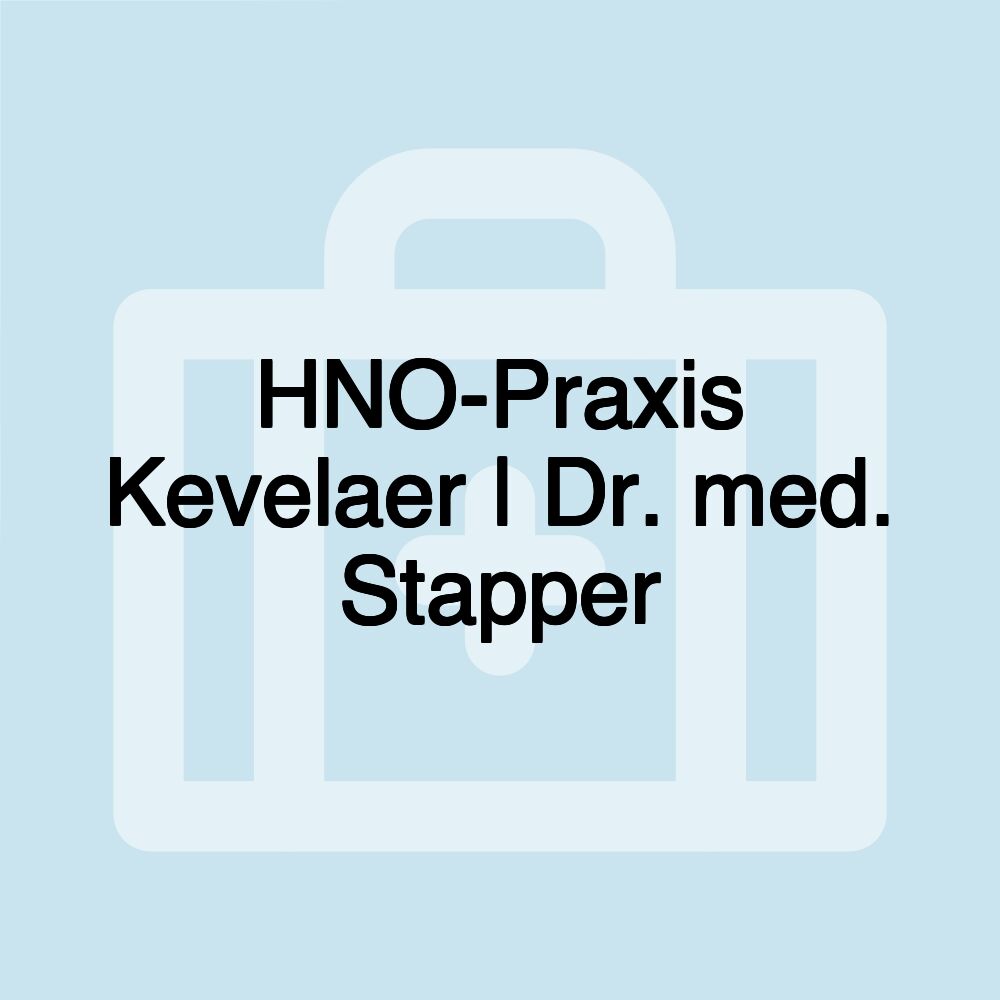 HNO-Praxis Kevelaer | Dr. med. Stapper