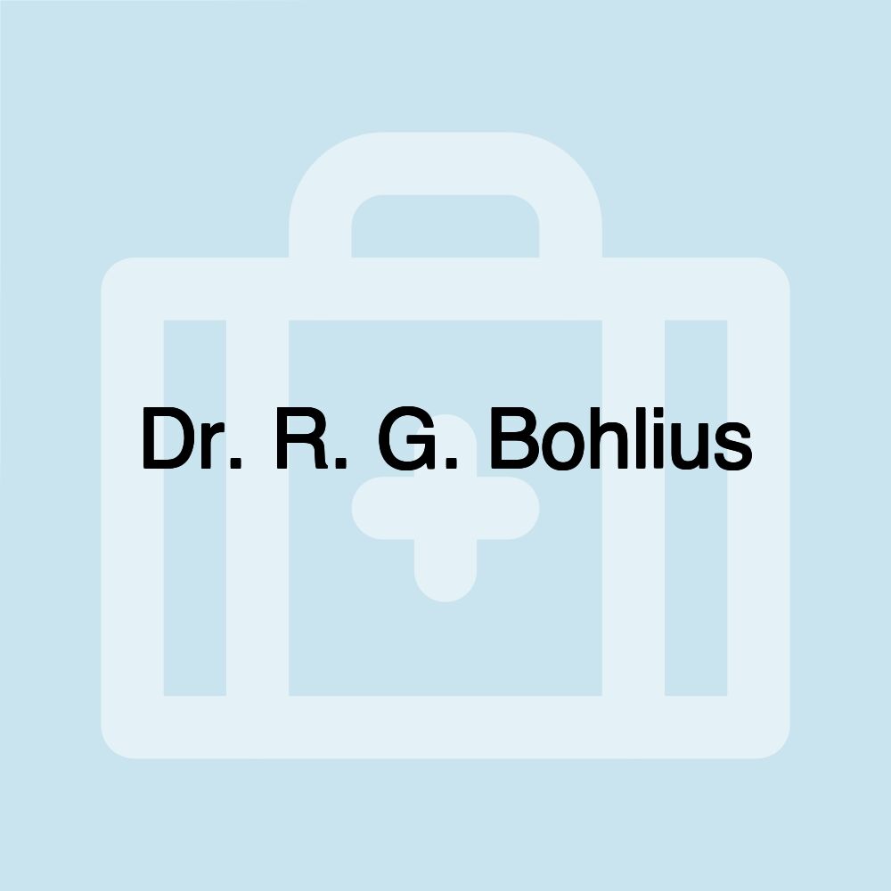 Dr. R. G. Bohlius