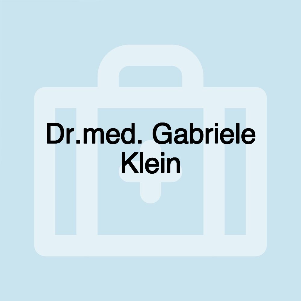 Dr.med. Gabriele Klein