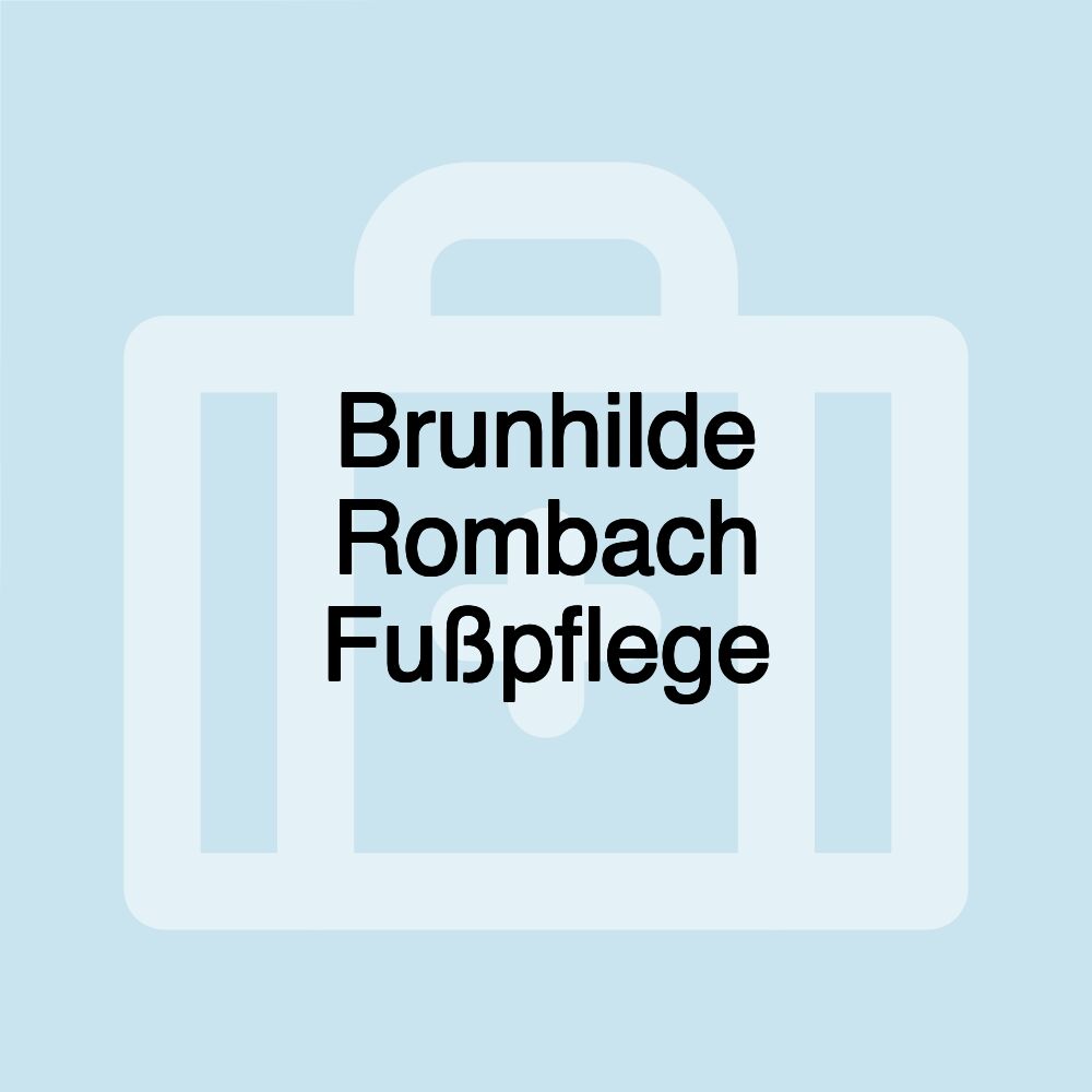 Brunhilde Rombach Fußpflege