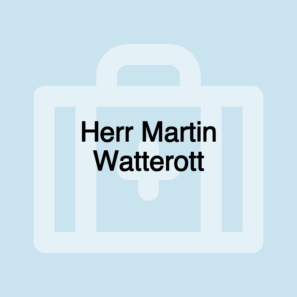 Herr Martin Watterott