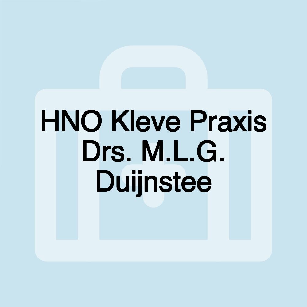 HNO Kleve Praxis Drs. M.L.G. Duijnstee